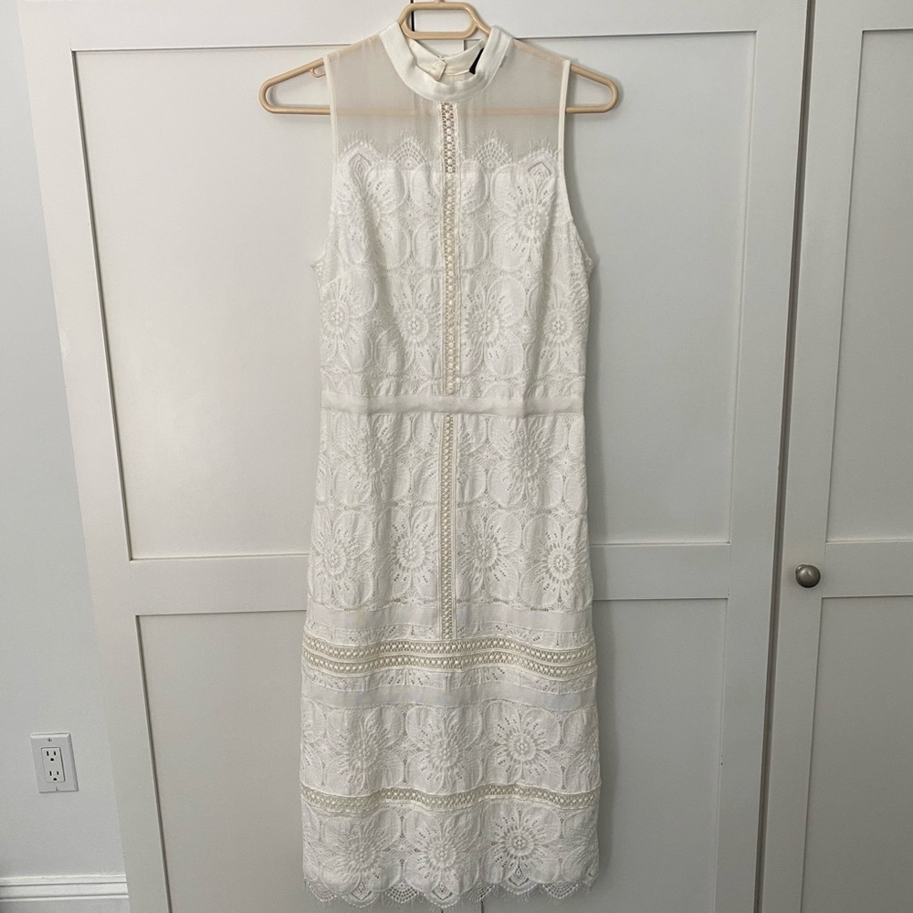 Banana Republic White Lace Dress